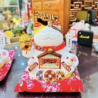 Mèo Thần Tài  May Mắn Maneki Neko Gia Đạo Bình An 20cm Kèm Đệm Và Hộp Đẹp