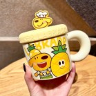 Cốc cún Labradro có nắp silicon thìa sứ và hộp quà tặng