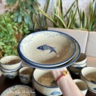 Bộ bát đĩa cá men tiêu cổ 15 món