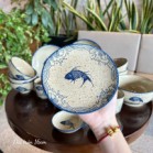 Bộ bát đĩa cá men tiêu cổ 15 món