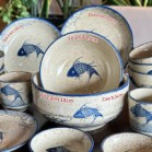 Bộ bát đĩa cá men tiêu cổ 15 món