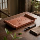 Khay chữ nhật to đỏ 32x20cm
