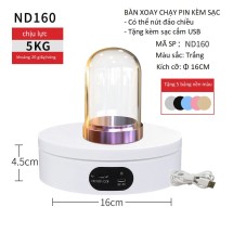 HÀNG LOẠI 1 - BÀN XOAY ĐIỆN 15cm dùng pin đảo chiều  chụp ảnh và quay video trưng bày sản phẩm